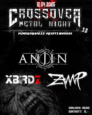 Crossover Metal Night Vol. 3 Flyer